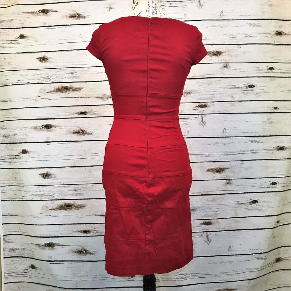 Red Pinup Wiggle Dress - Picture 9 of 9